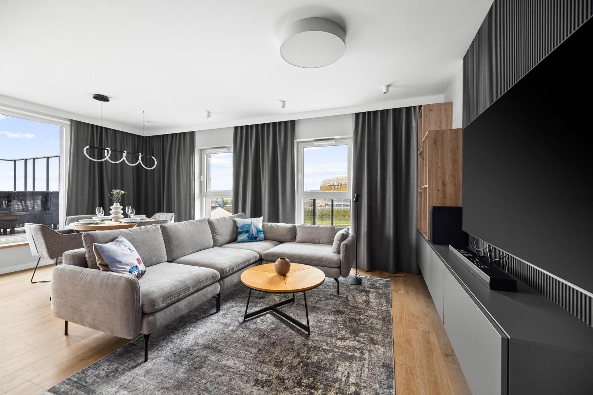 Ina Rent - Przystan Letnica Apartment กดัญสก์ ภายนอก รูปภาพ